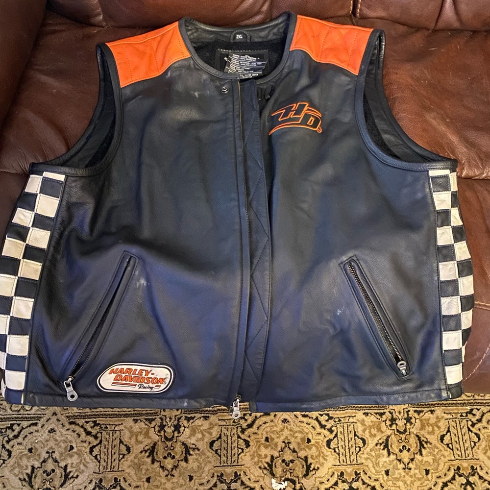 Genuine Harley Davidson leather vest. Very good condition.